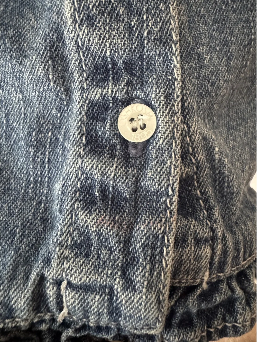 Vintage Oshkosh Denim Embroidered Dress